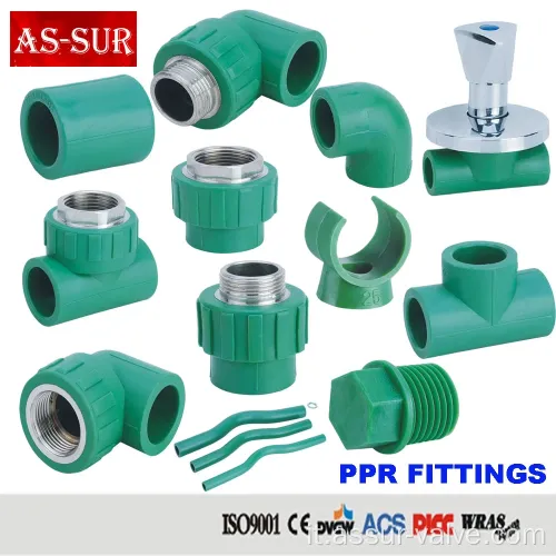 PPR Inserisci il raccordo del tubo in ottone in PVC